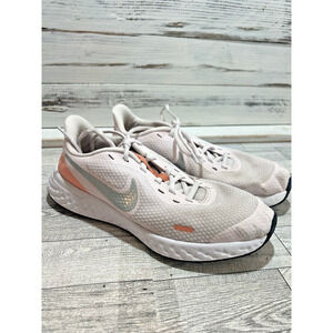 Nike Revolution 5 Womens Size 6Y Pink White Black Running Walking Shoes Sneakers